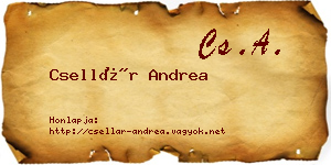 Csellár Andrea névjegykártya